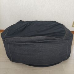 商談中☆無印良品ビーズクッション☆デニム地　訳の画像
