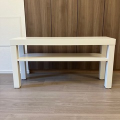 【差し上げます】IKEA LACK ラック テレビ台, ホワイト, 90x26x45 cm