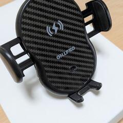 ワイヤレス充電機能付き車載スマホホルダー（自動開閉機能あり）