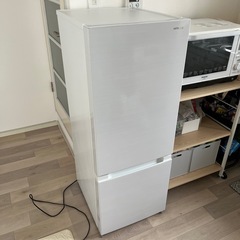 日立 冷蔵庫 154L 2018年製 引取限定　中古保護マットお...