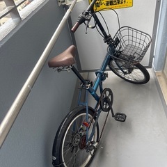 カゴ付き折り畳み自転車！取りに来れる方のみ！