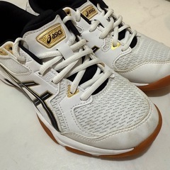 美品 asics室内シューズ23.5cm