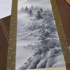 山水画掛け軸の画像