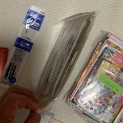 【シール詰め合わせ　文具　透明ストラップ　まとめて全部】の画像