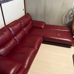 【無料】ソファー【本革】