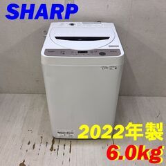  24197  一人暮らし洗濯機　ステンレス穴なし槽 SHARP...