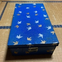 あげます。ブリキ衣装ケース　昭和レトロ