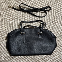 zara ザラ　ショルダーバッグ　ハンドバッグ　カバン　ネイビー