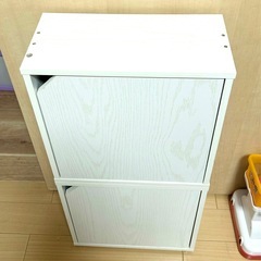 【受け渡し予定者様決定済み】カラーBOX扉付き✖️２点の画像