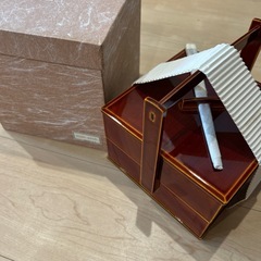春慶塗り和菓子二段重箱 新品
