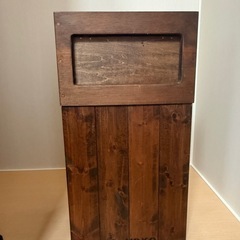 蓋付き高級木製ダストボックス
