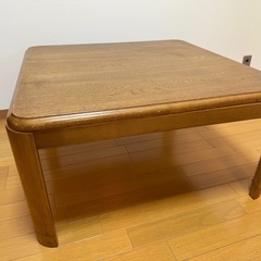 【動作品 直接引き取り限定】家具調こたつ　YHK-80 光製作所