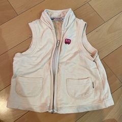 ほぼ未使用　ミキハウス　ベスト　80サイズ
