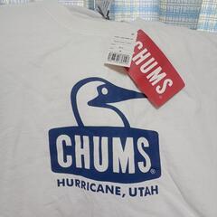 値下げ　チャムス　白Tシャツ　未使用　メンズMの画像