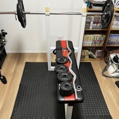 筋トレ　ベンチプレス　EZバー　筋トレセット