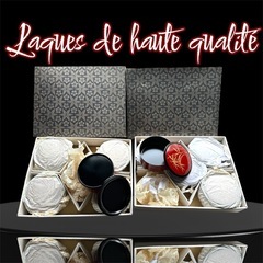 10客セット SYOWA 1980,s 能登山中漆器 丸重箱 重箱 Laques de Noto. Motif bambou無保証の画像
