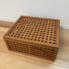 MAGUSブランド　アンティーク収納ケース（竹製品）　
