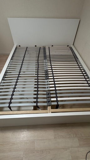 IKEA MALM マルム ベッドF 収納BX2付 160x200 ホワイト/LÖNSET ロ ンセット AP