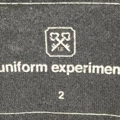 UNIFORM EXPERIMENT 83 ペイント 藤原ヒロシブラック Tシャツの画像