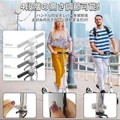 【新品4月購入】【美品】2台分 キックボード（キックスケーター） 同時売りの画像
