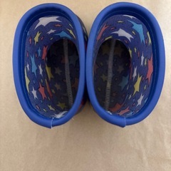 レインシューズ　キッズ　13cm 星柄の画像