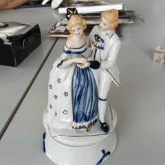 0608-072 西洋陶器人形　オルゴール