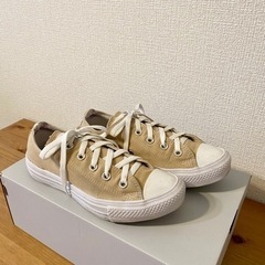 【23cm】コンバース オールスター ライト オックス ベージュ
