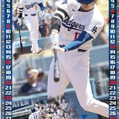 ☆最終価格につき　ロサンゼルスドジャース　大谷翔平選手 2025年　壁掛けカレンダーの画像