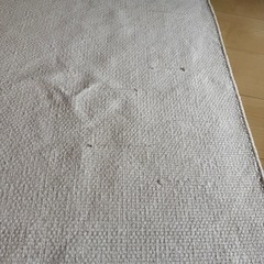 無印インド綿手織ラグ 生成 140cm×200cmの画像