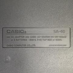 0608-024 Casio SA-40 キーボードの画像