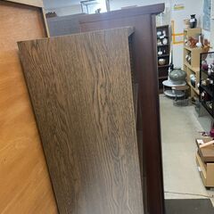 本棚　No.3459　ダークブラウン　スリムタイプ　中板調整可能　【リサイクルショップどりーむ荒田店】の画像