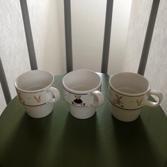 マグカップ　うさぎ柄　ベア柄　新品　3客