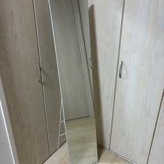 姿見　鏡　全身鏡　ホワイト　150cm