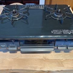 リンナイ製のガスコンロKG67BKL 都市ガス 2口コンロ
