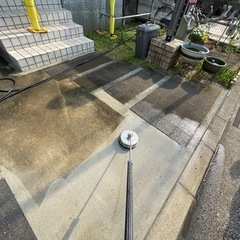 外塀やガレージ土間の高圧洗浄 − 大阪府