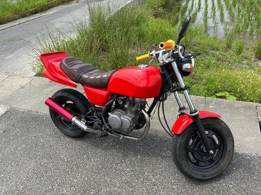 期間限定値下げ！エイプ50 CBX仕様　外装新品　塗りたて！　カスタム　FI ワンズ管　赤ソリ slide_file.jpg