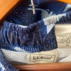 L,L,Bean キッズ ハーフパンツ 130〜140cm 紺色の模様柄の画像