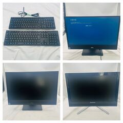 【❗️✨大容量✨❗️】DELL & Lenovo 一体型PC／モニター＋キーボード＋付属品まとめ✨通電確認済みの画像
