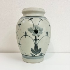 花瓶 アンティーク レトロ 和風 日本花瓶 花柄 陶器