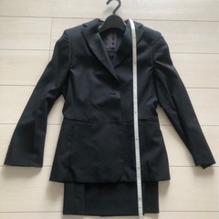 黒のリクルートスーツ 2点セット　7号