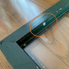 【お引き渡し予定者決定済】ガラス　額縁　緑　外寸:115×60.4××2cmの画像