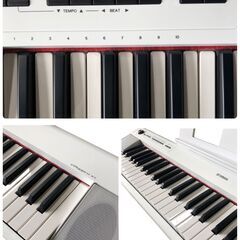 SR708 SR709 YAMAHA piaggero NP-12 キーボード ヤマハ 電子ピアノ 61鍵盤 フットスイッチ FC4A ホワイト 鍵盤楽器 直接引取可 石狩市の画像