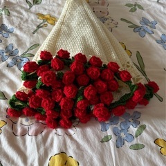 海外話題の花束ブランケットの画像