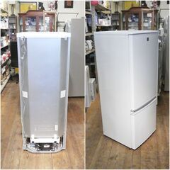 SHARP　/ シャープ  冷蔵庫 SJ-17E3-KW  167L  2016年製の画像