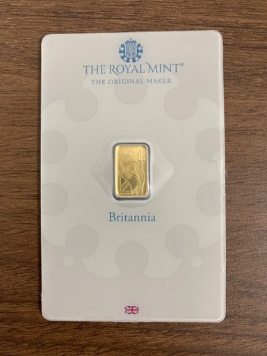 【英国王室造幣局製】ロイヤルミント 1g ゴールドバー 純金 24金（999.9）