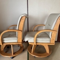 キャスター付きスイングチェアの画像