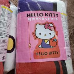 新品  未開封 サンリオ HELLO KITTY 特大ダイカットマット の画像