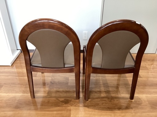 ダイニングチェア2脚セット【町田市再生家具】250712