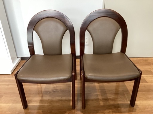 ダイニングチェア2脚セット【町田市再生家具】250712