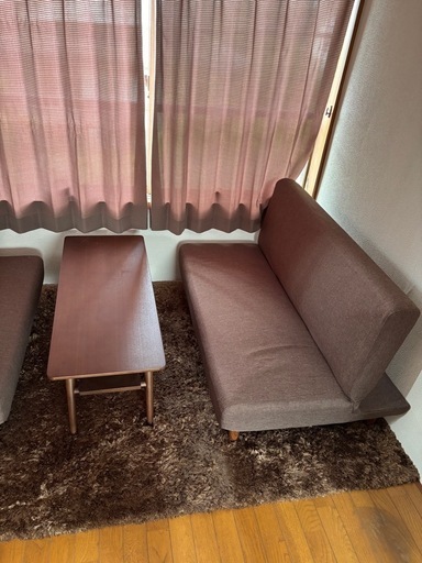 ニトリ茶色美品応接セット